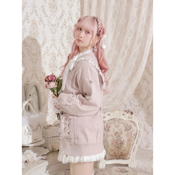 ノエミー（NOEMIE）/メニーリボンケーブルセーラカーデの通販はau PAY