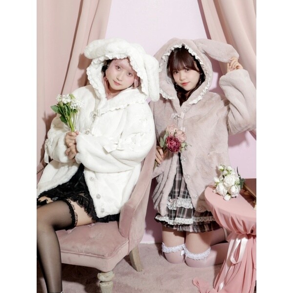 ノエミー（NOEMIE）/うさ耳ポケットハート袖スピンドルファーブルゾン