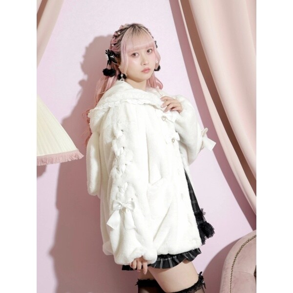 ノエミー（NOEMIE）/うさ耳ポケットハート袖スピンドルファーブルゾン