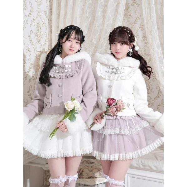 ノエミー（NOEMIE）/ヨークフリルドーリーショートコートの通販はau