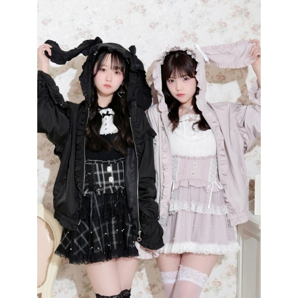 ノエミー（NOEMIE）/うさ耳リボンフレアスリーブスピンドルブルゾン