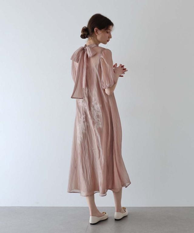 ジェーバイブルー（J by blue）/インナー付きバックリボンジャガード