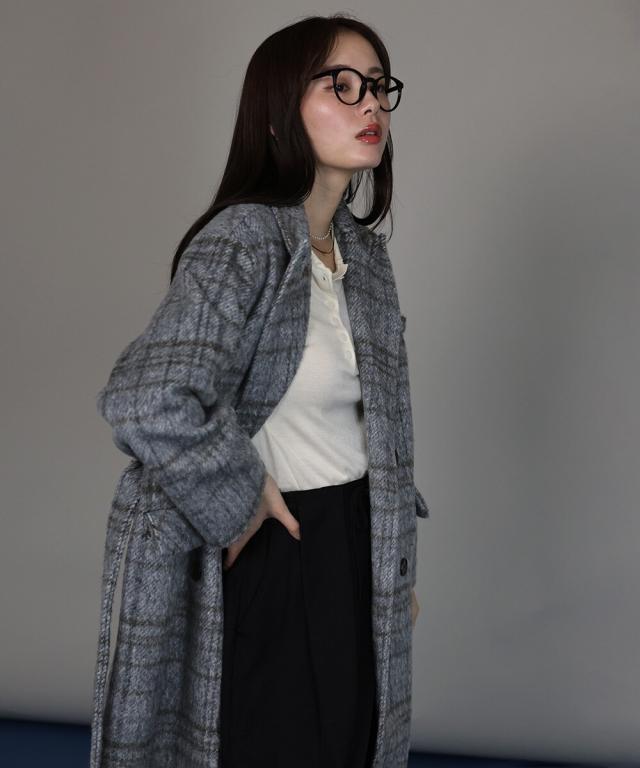 ジェーバイブルー（J by blue）/チェックロングコート