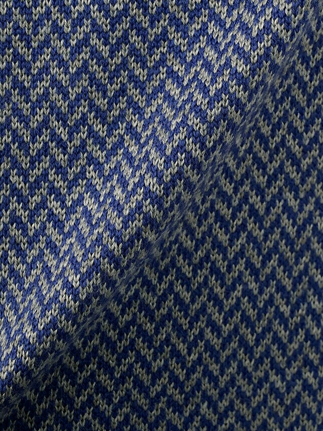 エレメント オブ シンプルライフ/ヘリンボーンクルーネックニット