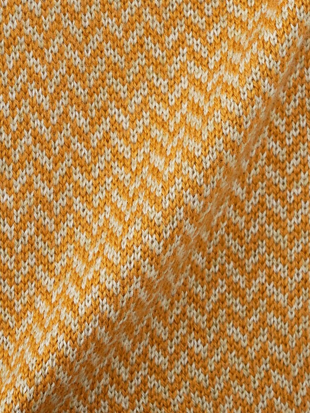 エレメント オブ シンプルライフ/ヘリンボーンクルーネックニット