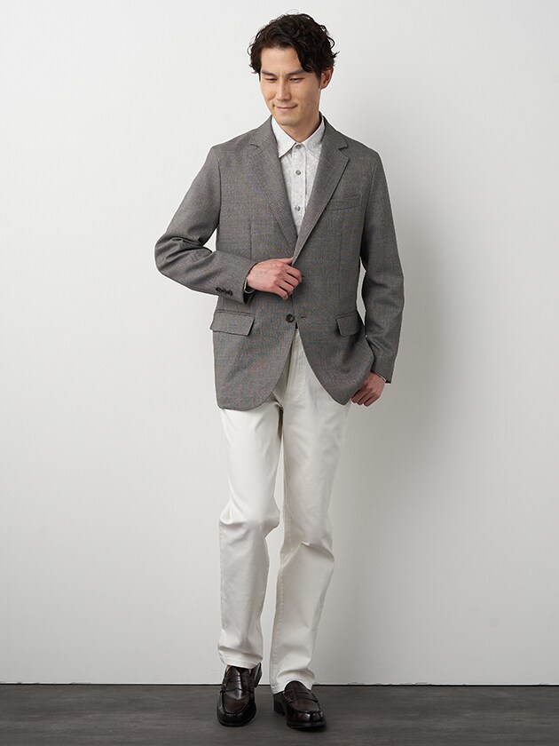 エレメント オブ シンプルライフ/シャンブレーシャークスキンジャケット エレメント オブ シンプルライフ/シャンブレーシャークスキン