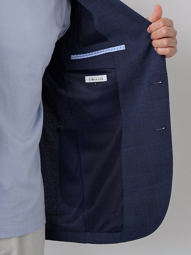 エレメント オブ シンプルライフ/シャドーチェックジャケットの通販は