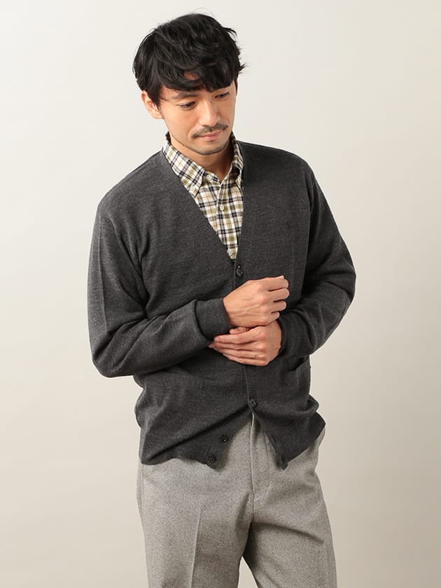 エレメント オブ シンプルライフ（element of SIMPLE LIFE）/【キングサイズ】ウォッシャブルカーディガン/刺しゅう入りの通販は