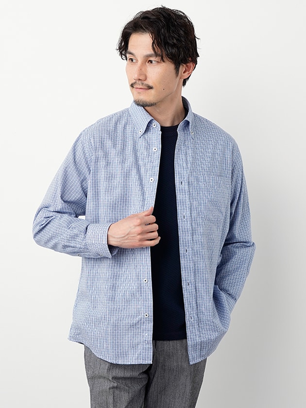 エレメント オブ シンプルライフ(element of SIMPLE LIFE)/バスケットチェック長袖シャツの通販は