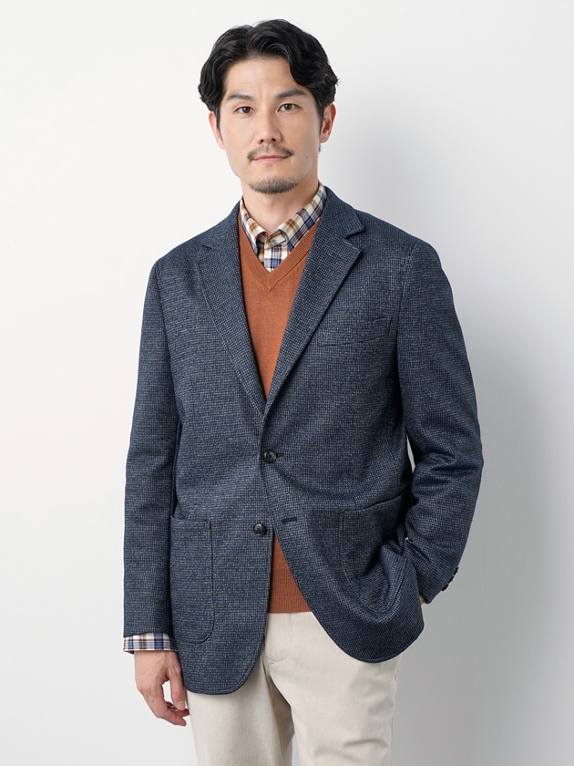 エレメント オブ シンプルライフ（element of SIMPLE LIFE）/ウールジャージハウンドトゥースジャケットの通販は