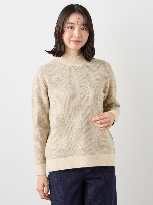 エレメント オブ シンプルライフ（element of SIMPLE LIFE）/ヘリンボーンハイネックプルオーバーの通販は 5,060円