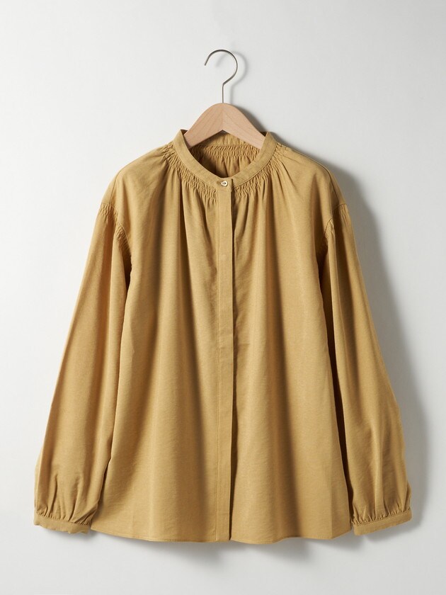 エレメント オブ シンプルライフ（element of SIMPLE LIFE）/ギャザーリングブラウス