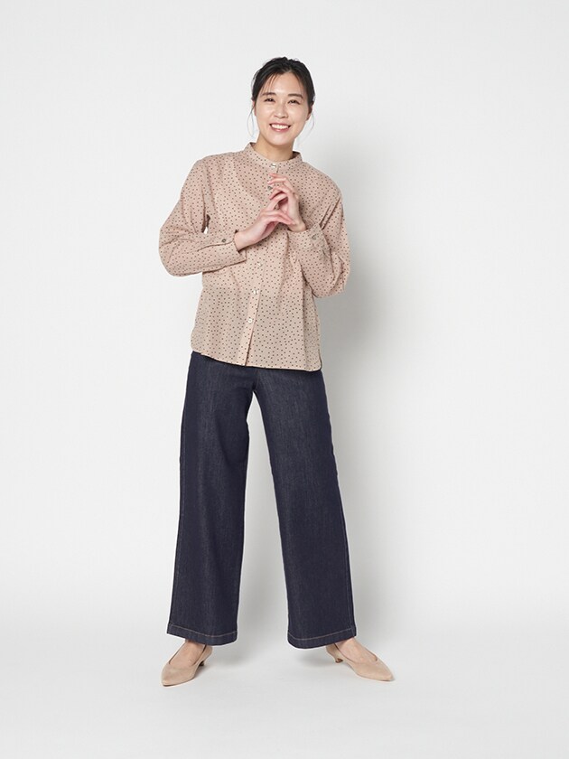 エレメント オブ シンプルライフ（element of SIMPLE LIFE）/ドットプリントブラウス エレメント オブ シンプルライフ（element of SIMPLE LIFE）/ドット