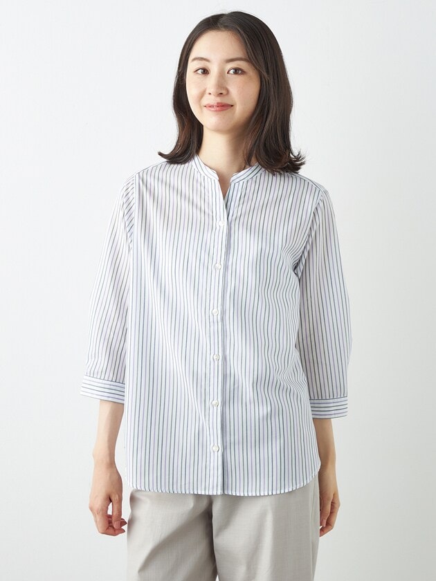 エレメント オブ シンプルライフ（element of SIMPLE LIFE）/サマーストライプブラウス