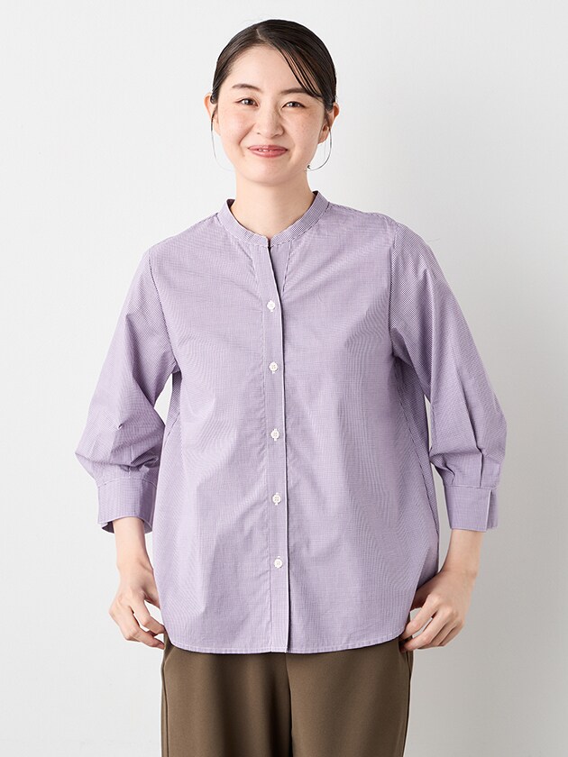 エレメント オブ シンプルライフ（element of SIMPLE LIFE）/ミニギンガムブラウス