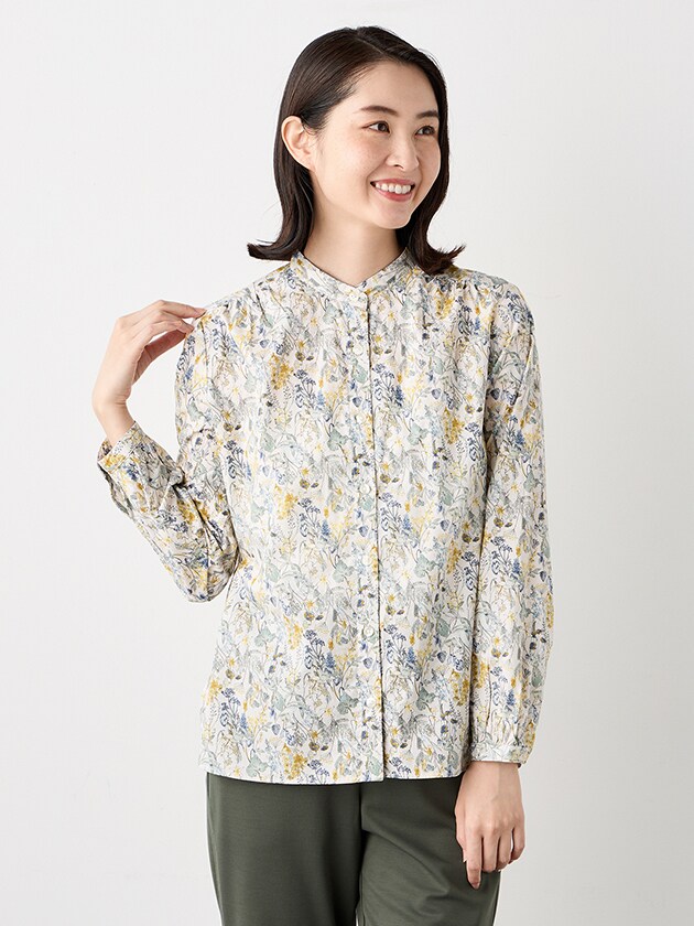 エレメント オブ シンプルライフ（element of SIMPLE LIFE）/オータムガーデンフラワーブラウス