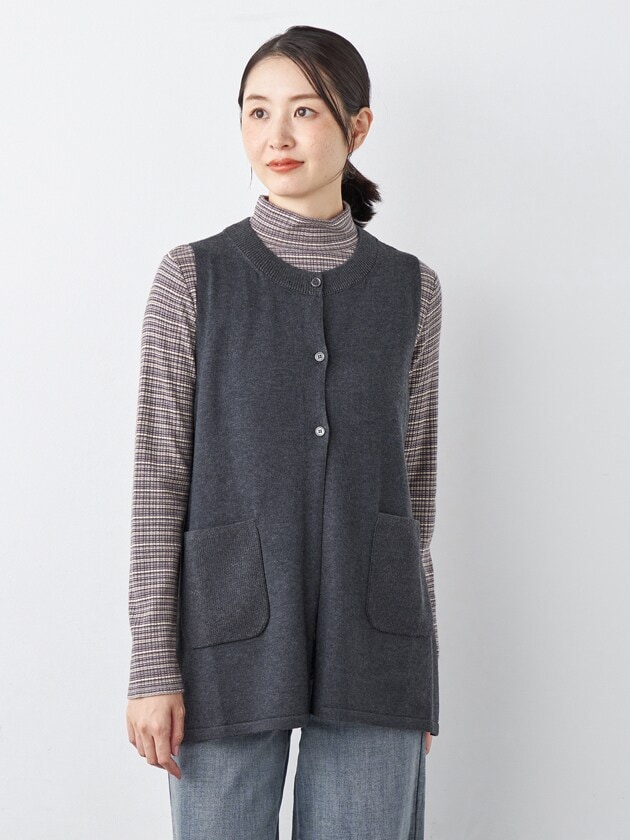 エレメント オブ シンプルライフ（element of SIMPLE LIFE）/プレーティングニットジレ