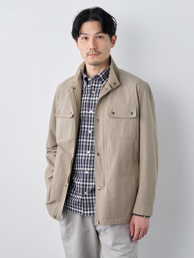 エレメント オブ シンプルライフ（element of SIMPLE LIFE）/ストレッチメッシュブルゾン