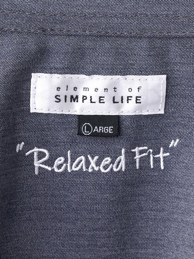 エレメント オブ シンプルライフ（element of SIMPLE LIFE）/リラックスフィットソフトデニム長袖シャツアウター_8