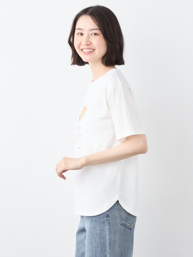 エレメント オブ シンプルライフ（element of SIMPLE LIFE）/【2点セット】フラワープリントＴシャツ＆エコバッグ_3