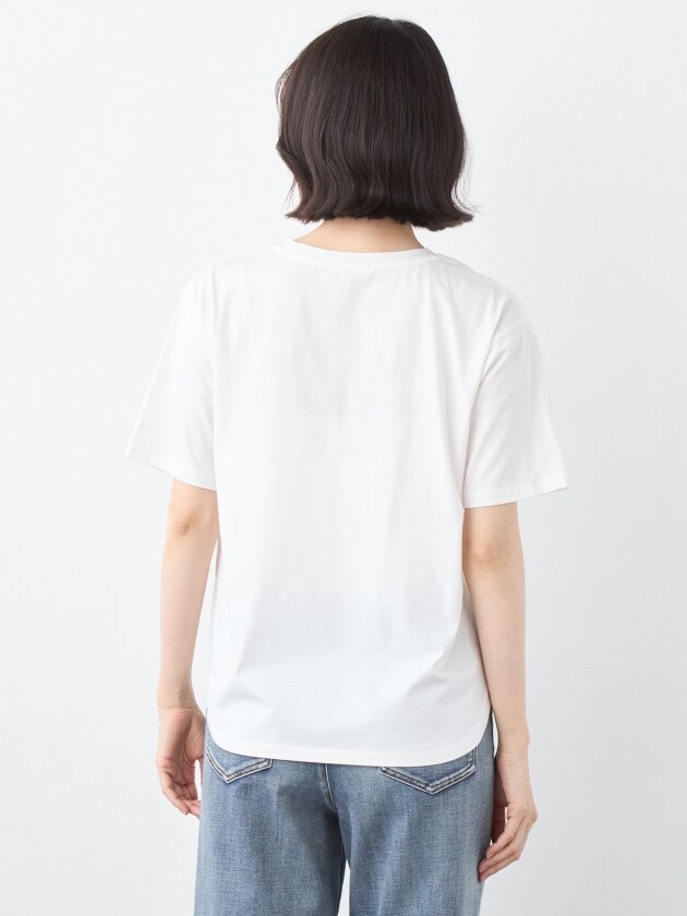 エレメント オブ シンプルライフ（element of SIMPLE LIFE）/【2点セット】フラワープリントＴシャツ＆エコバッグ_4