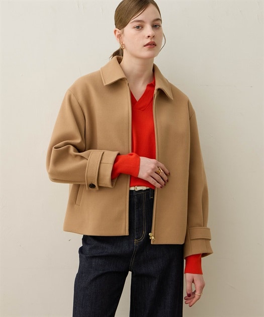 ルスークホリデー（LE SOUK HOLIDAY）/フェイクウールブルゾン