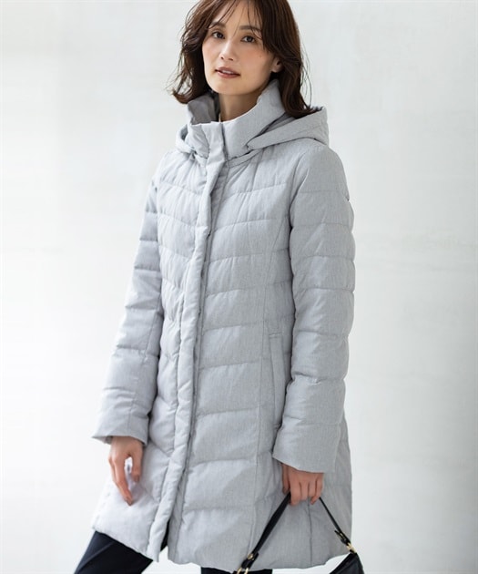 エーシーデザインバイアルファキュービック（A/C DESIGN BY ALPHA CUBIC）/ロングダウンコート【はっ水・フード取り外し可】