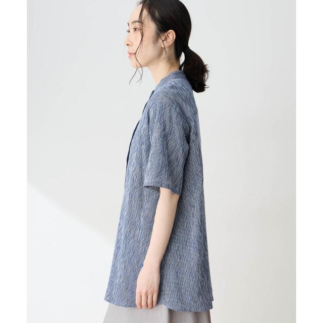 デコイ（DECOY）/【高島ちぢみ】チュニックブラウス【汗をかいてもムレにくい】_3