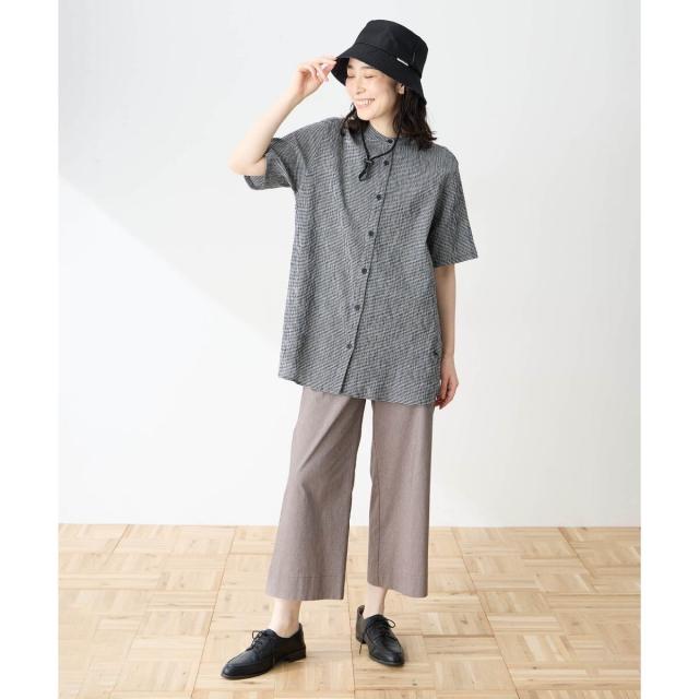 デコイ（DECOY）/【高島ちぢみ】チュニックブラウス【汗をかいてもムレにくい】_6