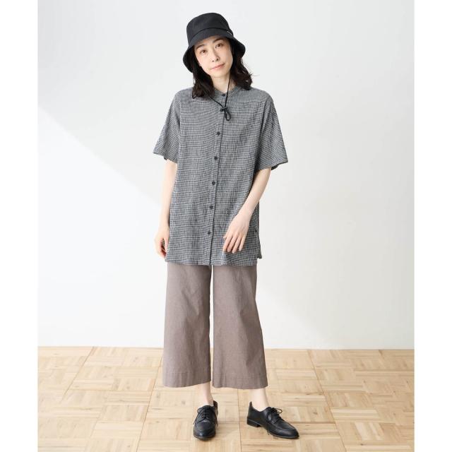 デコイ（DECOY）/【高島ちぢみ】チュニックブラウス【汗をかいてもムレにくい】_7