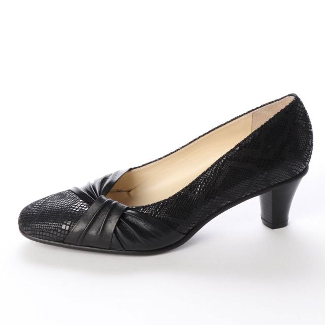 アトリエ/【4E】ソフトスクエアドレープパンプス