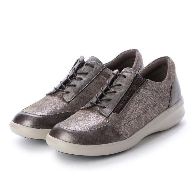 アトリエ（Atelier）/【3E】サイドファスナーレースアップスニーカー