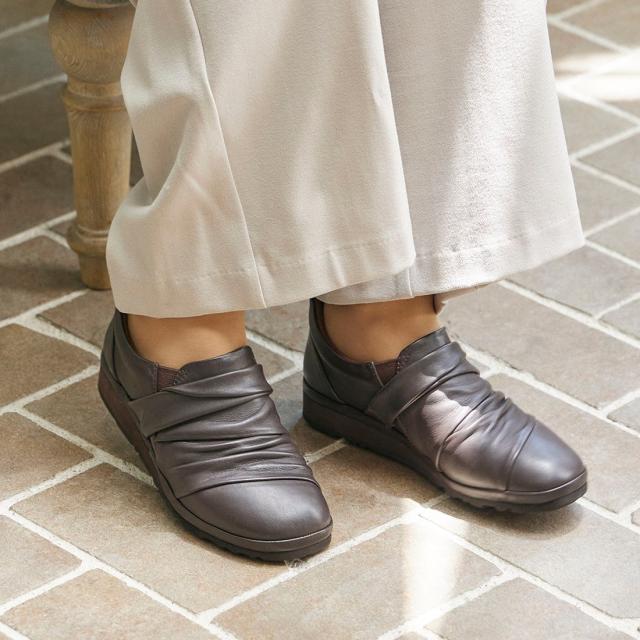 アトリエ（Atelier）/【3E】スクエアトゥドレープスリッポン