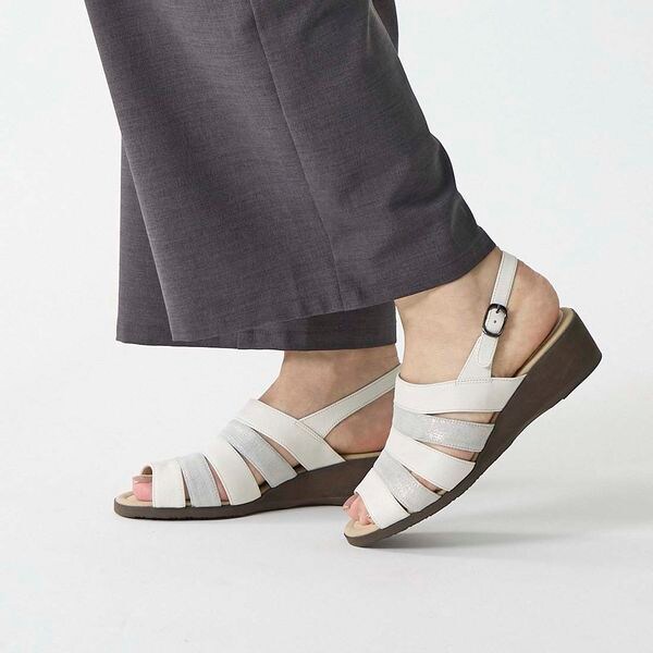 アトリエ（Atelier）/【３Ｅ】異素材コンビサンダル