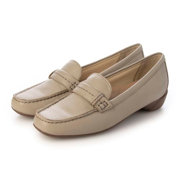 アトリエ（Atelier）/【3E】【レイン対応】ステッチベルトローファーモカシンシューズ