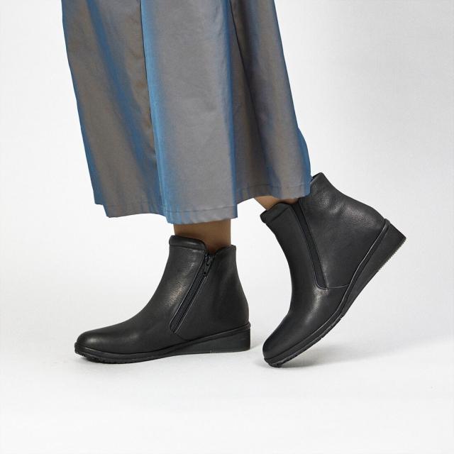 アトリエ（Atelier）/【防滑】【3E】サイドゴアショートブーツ