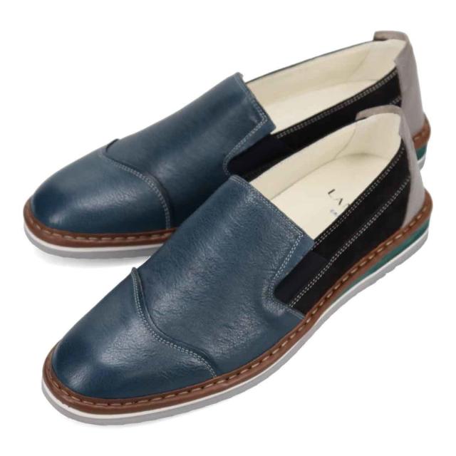 ランバン オン ブルー（LANVIN en Bleu）/LANVIN en Bleu バイカラースリッポン カジュアルシューズ