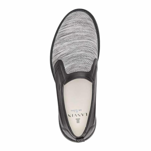 ランバン オン ブルー（LANVIN en Bleu）/LANVIN en Bleu ニットスニーカーコンビネーションスリッポンシューズ