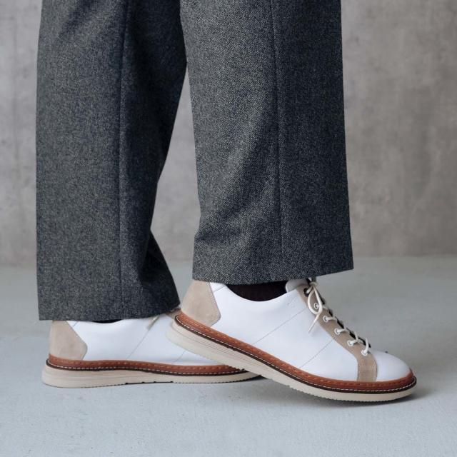 ランバン オン ブルー（LANVIN en Bleu）/LANVIN en Bleu　レースアップコンビネーションスニーカー