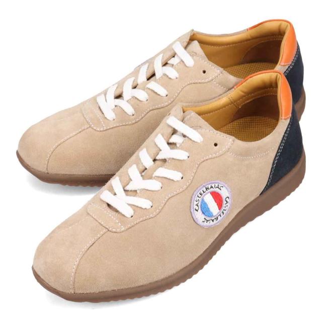 カステルバジャック（CASTELBAJAC）/CASTELBAJAC セメント製法 レザーレトロスタイルレザースニーカー