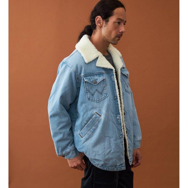 ラングラー（Wrangler）/【ユニセックス】【秋冬】 デニム ボアランチコート_4