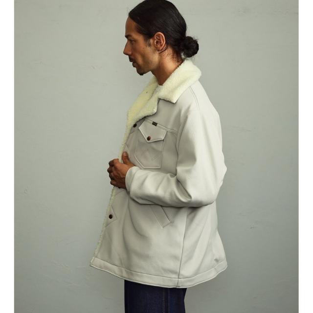 美品　ノンネイティブ　ランチコート L〜XL ボア セール】【neos】ルーズシルエット コーデュロイ ダブルポケット 裏