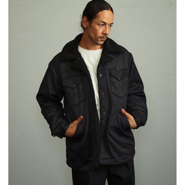 ラングラー（Wrangler）/【ユニセックス】【秋冬】 レザーライク ボア
