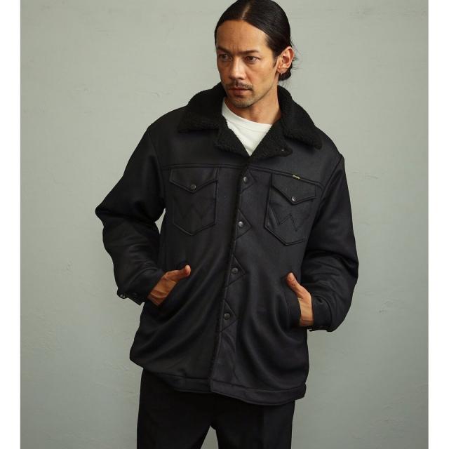 ラングラー（Wrangler）/【ユニセックス】【秋冬】 レザーライク ボア