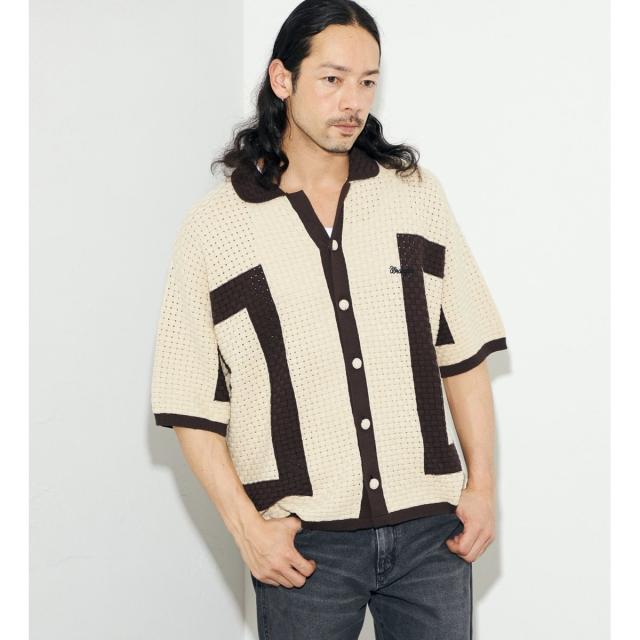 ラングラー（Wrangler）/配色ニットシャツ