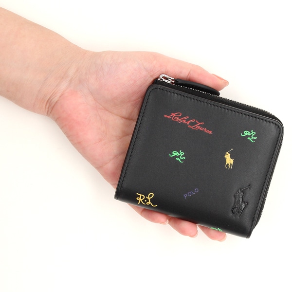 ポロ ラルフ ローレン（POLO RALPH LAUREN）/ポロ ラルフローレン ファスナー小銭入付き縦型折り財布