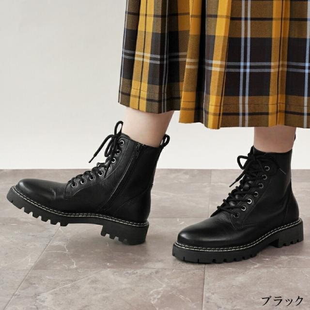 リリオブランコ（Lirio blanco）/ブーツ レディース 本革 ショート 靴 ショートブーツ シューズ 秋冬ブーツ レースアップ