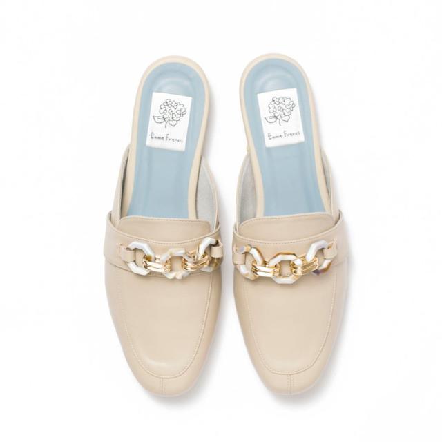 エマフランシス/スクエアトゥ フラット ローファー ミュール 7,950円