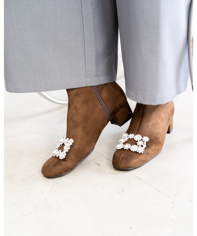 エマフランシス（Emma Francis）/スクエアトゥ ビジュー ブーツ エマフランシス（Emma Francis）/スクエアトゥ ビジュー ブーツの通販