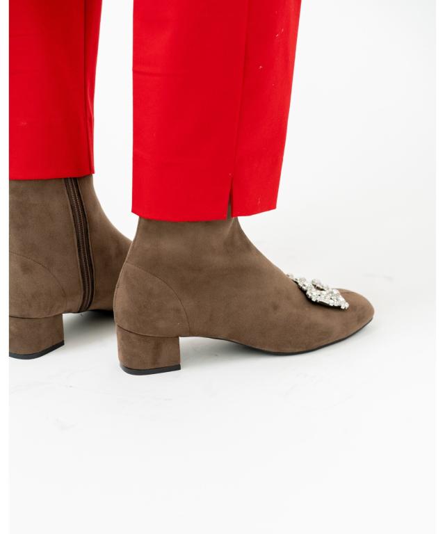 エマフランシス（Emma Francis）/スクエアトゥ ビジュー ブーツの通販